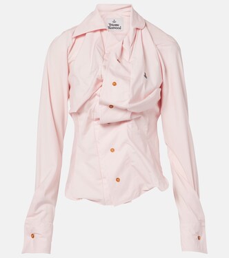 Orb gathered asymmetric cotton shirt | Vivienne Westwood