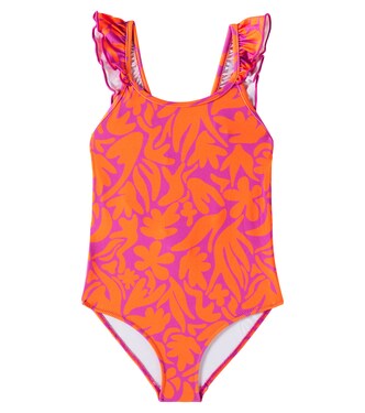 Printed ruffled swimsuit | Il Gufo
