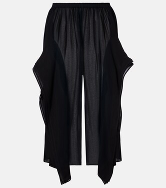 Low-rise georgette wide-leg pants | Alaïa