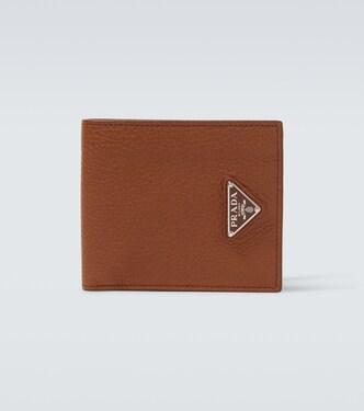 Logo leather wallet | Prada