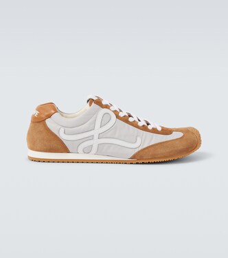 Ballet Runner 2.0 suede-trimmed sneakers | Loewe