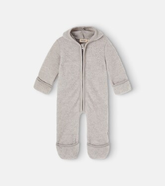 Baby wool onesie | Wheat