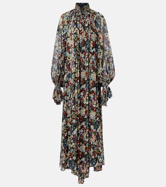 Edgar floral silk tulle maxi dress | Khaite