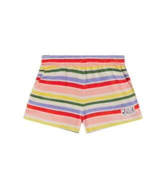 Angela striped cotton-blend terry shorts | Molo