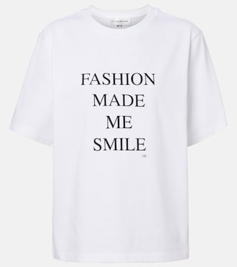 Printed cotton jersey T-shirt | Victoria Beckham