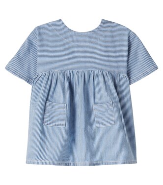 Baby Margalida striped denim dress | 1 + in the Family