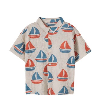 Elliot printed cotton seersucker shirt | Konges Sløjd