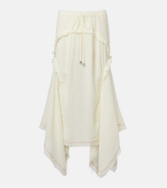 Ruffled cotton maxi skirt | The Attico