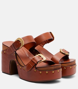 Verzierte Plateausandalen Alight aus Leder | Zimmermann