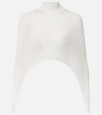 Second-Skin silk-blend top | Alaïa