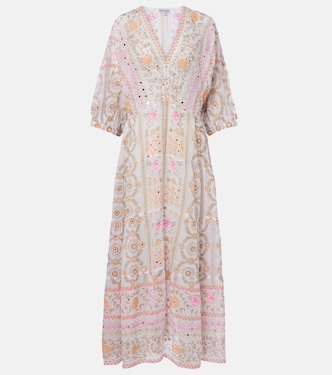 Robe longue en coton à ornements | Juliet Dunn