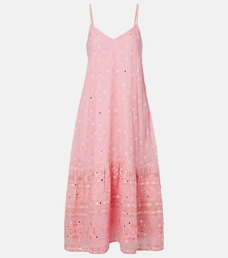 Robe midi en coton à ornements | Juliet Dunn
