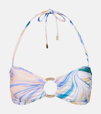 Carlotta printed bandeau bikini top | Alexandra Miro