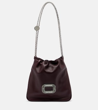 Pilgrim Mini leather bucket bag | Roger Vivier