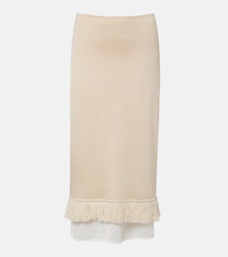 Jupe midi en soie | Bottega Veneta