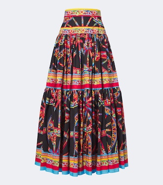 Falda larga Carretto de algodón | Dolce&Gabbana