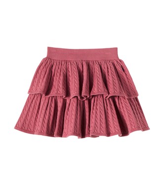 Falda trenzada de algodón escalonada | Polo Ralph Lauren Kids