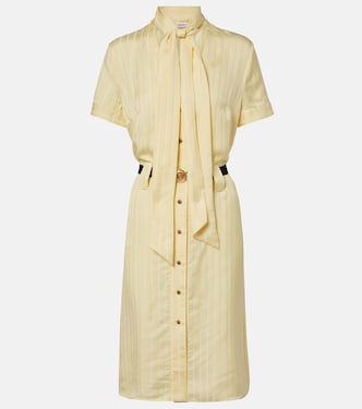 Vestido corto Greca de satén jacquard | Versace