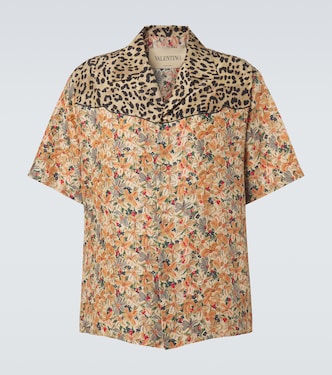 Printed silk bowling shirt | Valentino