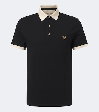 VLogo cotton piqué polo shirt | Valentino