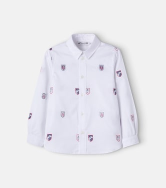 Daho embroidered cotton shirt | Bonpoint