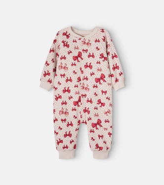 Baby Lilo printed cotton onesie | Wheat