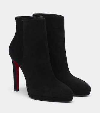 Fannylove suede platform ankle boots | Christian Louboutin