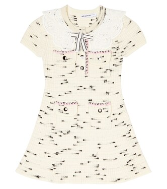 Knit cotton-blend dress | Self-Portrait Kids