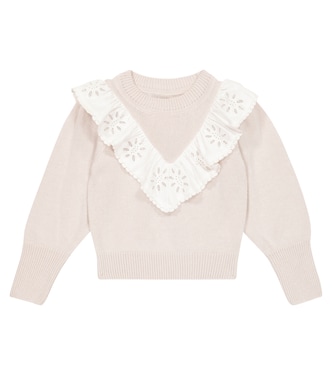 Millie ruffle-trimmed wool-blend sweater | The New Society