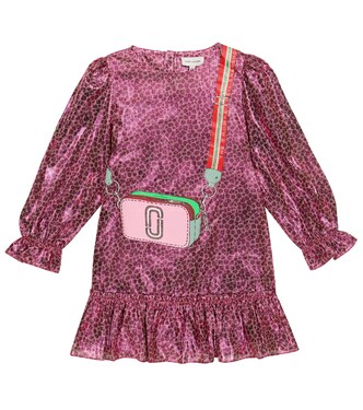 Leopard-print lamé dress | Marc Jacobs Kids