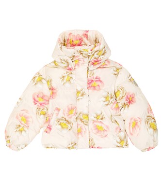 Floral puffer jacket | Monnalisa