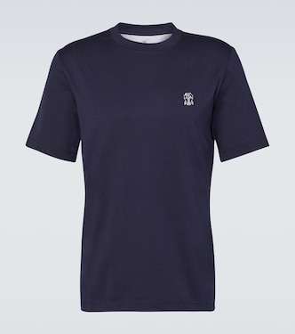 Printed cotton T-shirt | Brunello Cucinelli