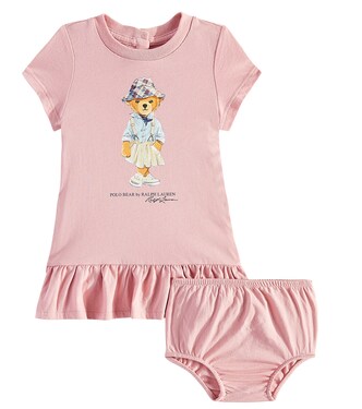 Baby Polo Bear dress and bloomers set | Polo Ralph Lauren Kids