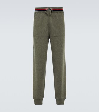 Pantalones deportivos de cachemir con RWB Stripe | Thom Browne