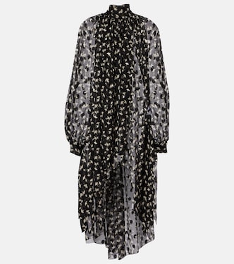 Floral silk chiffon midi dress | Chloé