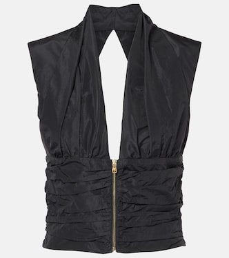 Ruched taffeta top | Patou