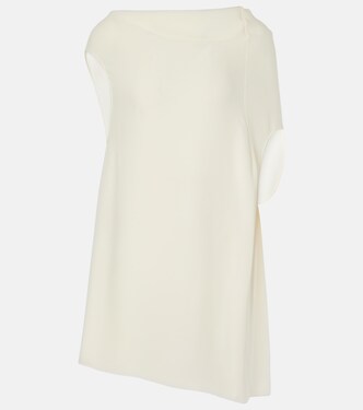 Aria draped silk crêpe top | The Row