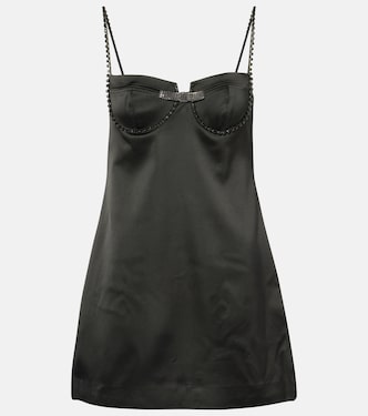 Robe en satin à cristaux | Self-Portrait