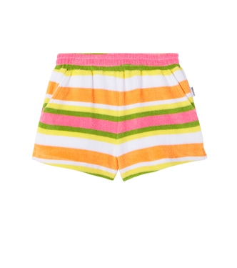 Angel striped cotton-blend terry shorts | Molo
