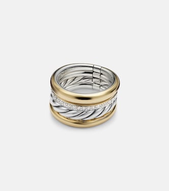 Ring DY Mercer® aus 18kt Gelbgold und Sterlingsilber mit Diamanten | David Yurman