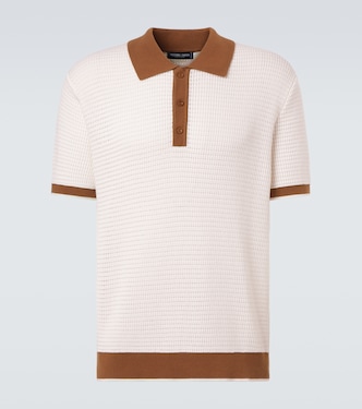 Vidal pointelle cotton polo shirt | Frescobol Carioca