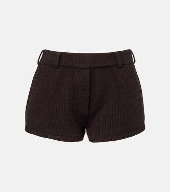 Low-rise cashmere shorts | Lisa Yang