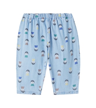 Baby printed cotton-blend straight pants | Bobo Choses