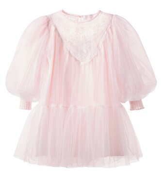 Lace-trimmed tulle dress | Petite Amalie  