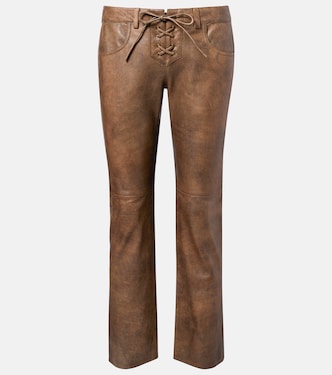 Vanel leather straight pants | Isabel Marant