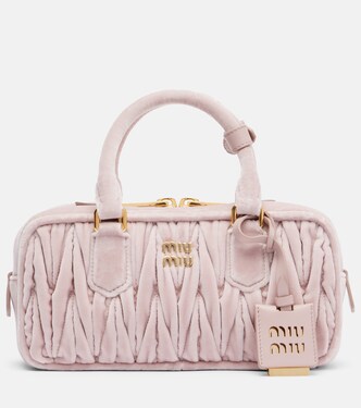 Arcadie Small suede top-handle bag | Miu Miu
