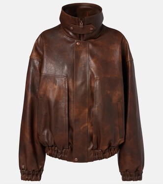 Leather blouson jacket | Magda Butrym