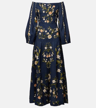 Senlis off-shoulder cotton midi dress | Agua by Agua Bendita