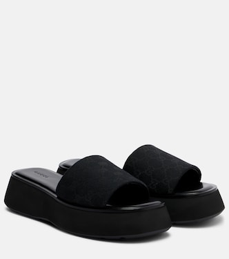 GG canvas platform slides | Gucci