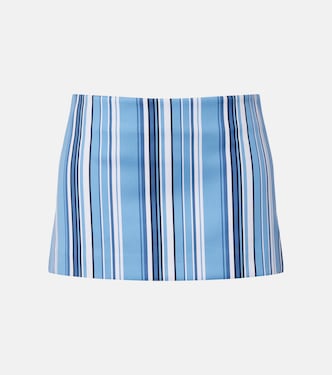 Hera striped cotton-blend miniskirt | The Frankie Shop